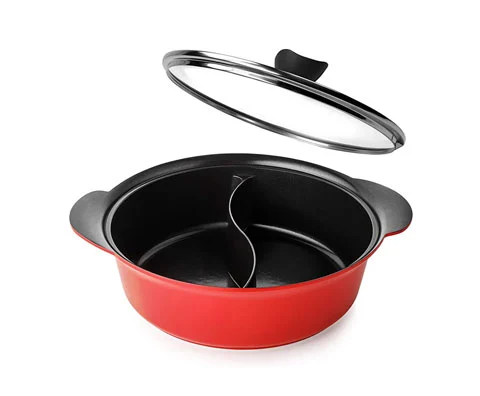 Hot Pot With Divider Non-Stick Casserole - EMP Cookware