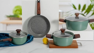 What are the qualities and features of aluminum die cast cookware?